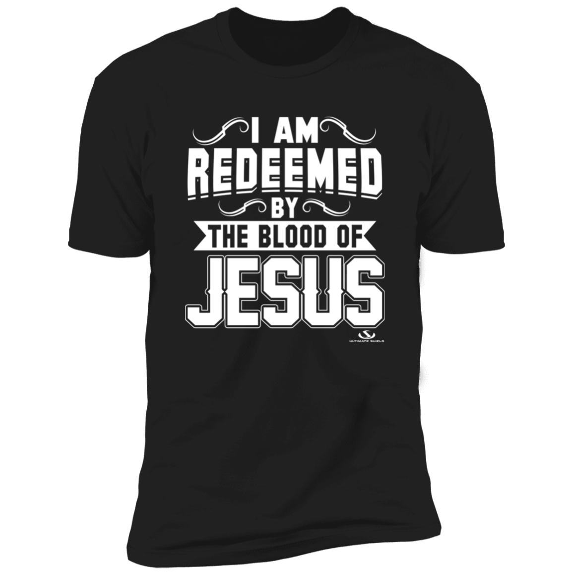 I AM REDEEMED BY THE BLOOD OF JESUS Premium Short Sleeve T-Shirt