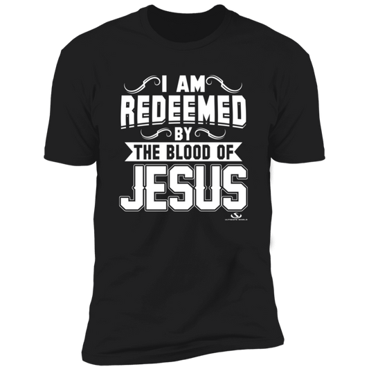 I AM REDEEMED BY THE BLOOD OF JESUS Premium Short Sleeve T-Shirt