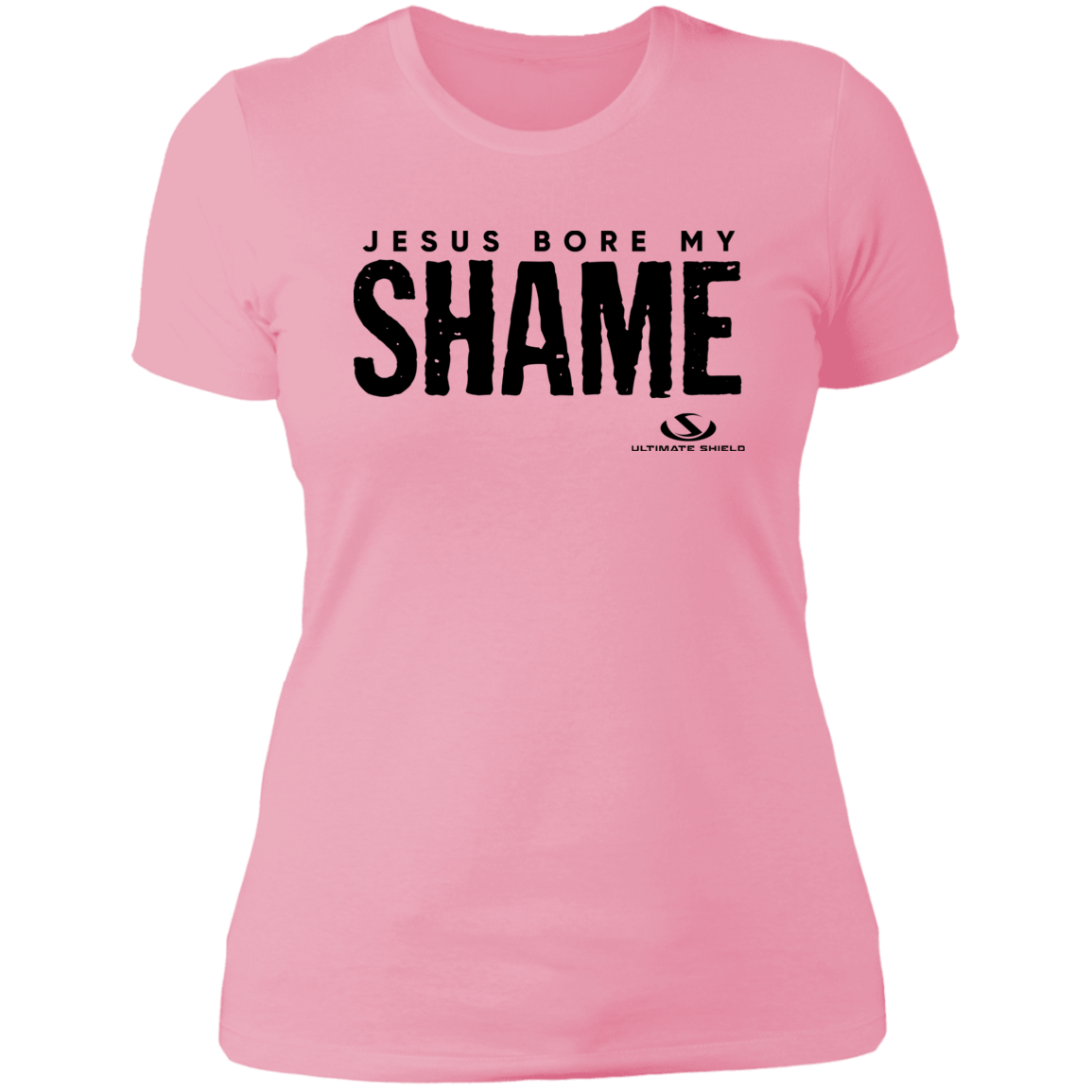 JESUS BORE MY SHAME  Ladies' Boyfriend T-Shirt