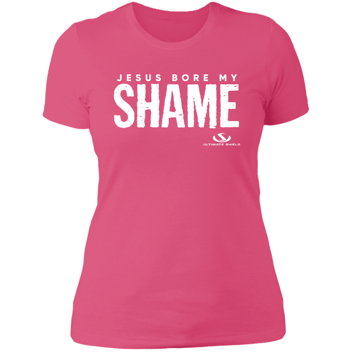 JESUS BORE MY SHAME Ladies' Boyfriend T-Shirt