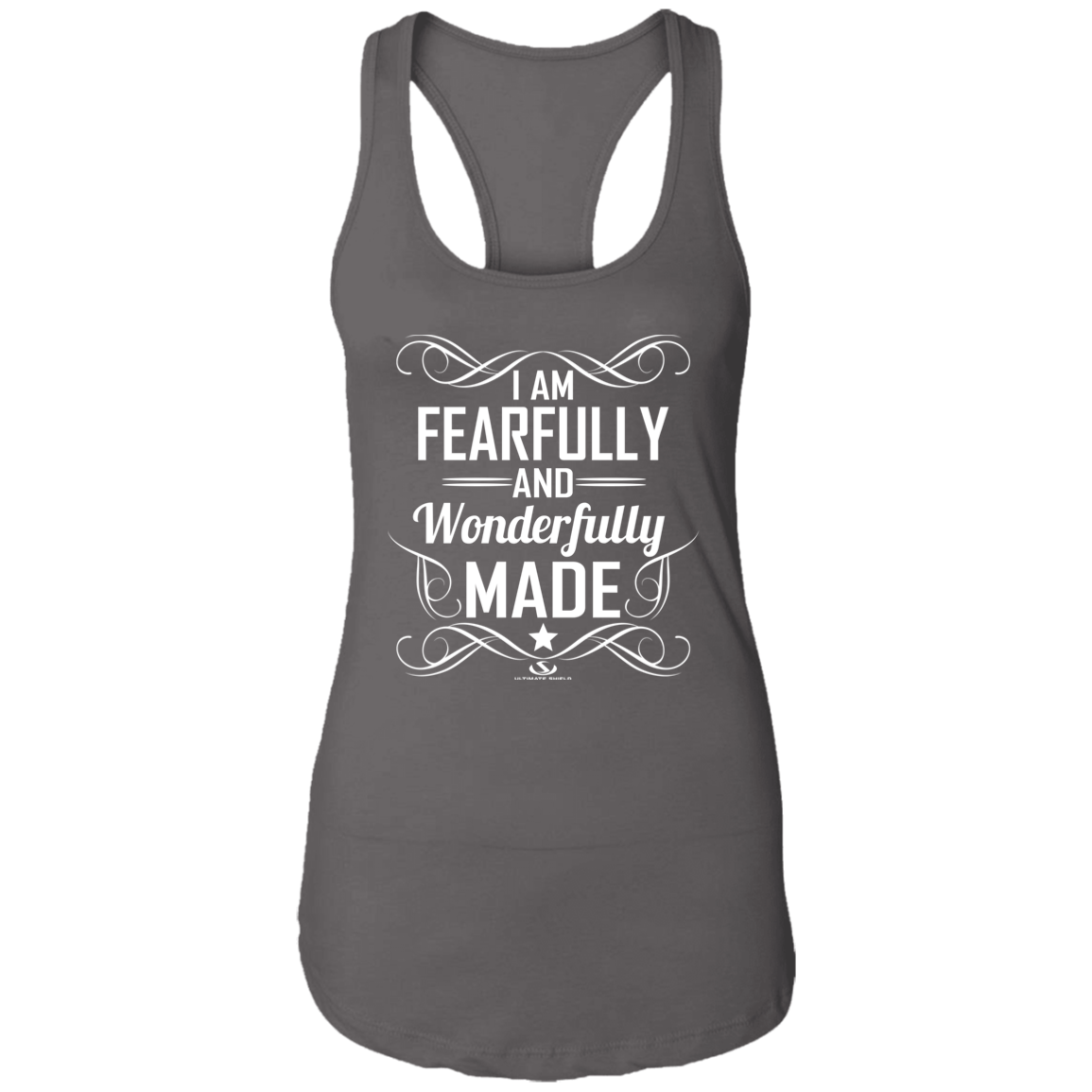 I AM FEARFULLY AND WONDERFULLY MADE  Ladies Ideal Racerback Tank