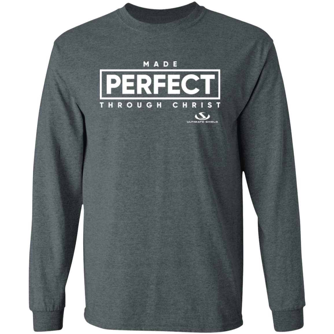 MADE PERFECT THROUGH CHRIST LS T-Shirt 5.3 oz.