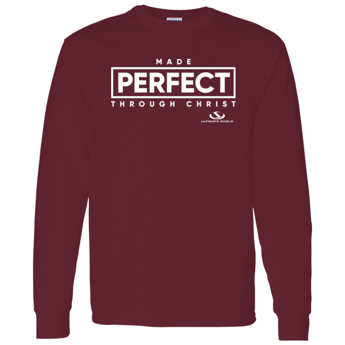 MADE PERFECT THROUGH CHRIST LS T-Shirt 5.3 oz.