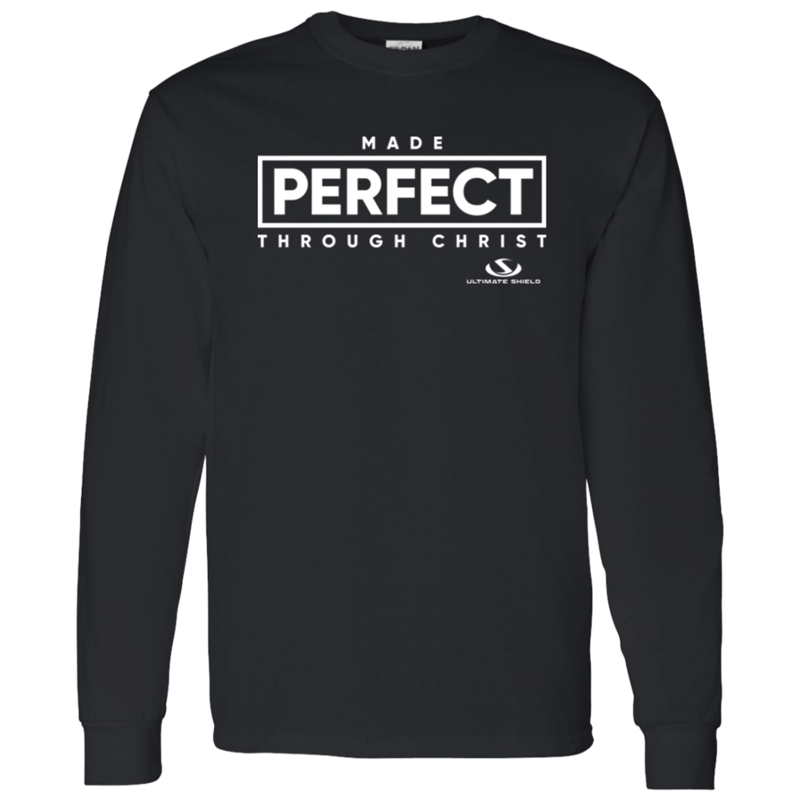 MADE PERFECT THROUGH CHRIST LS T-Shirt 5.3 oz.