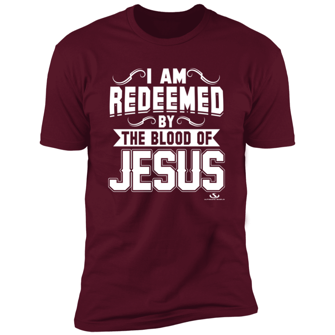 I AM REDEEMED BY THE BLOOD OF JESUS Premium Short Sleeve T-Shirt