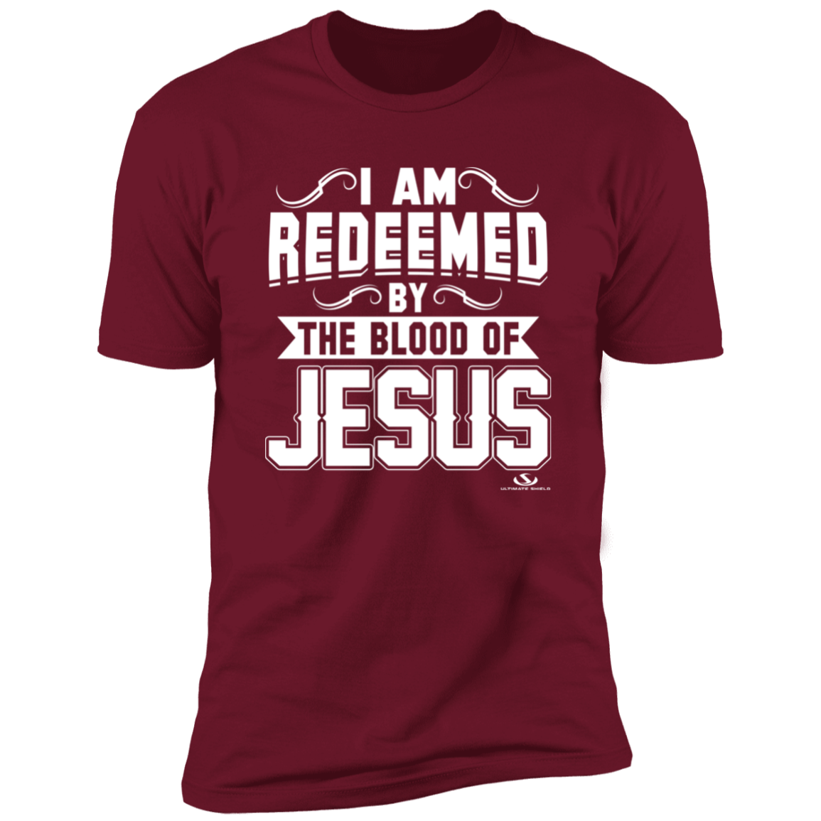 I AM REDEEMED BY THE BLOOD OF JESUS Premium Short Sleeve T-Shirt