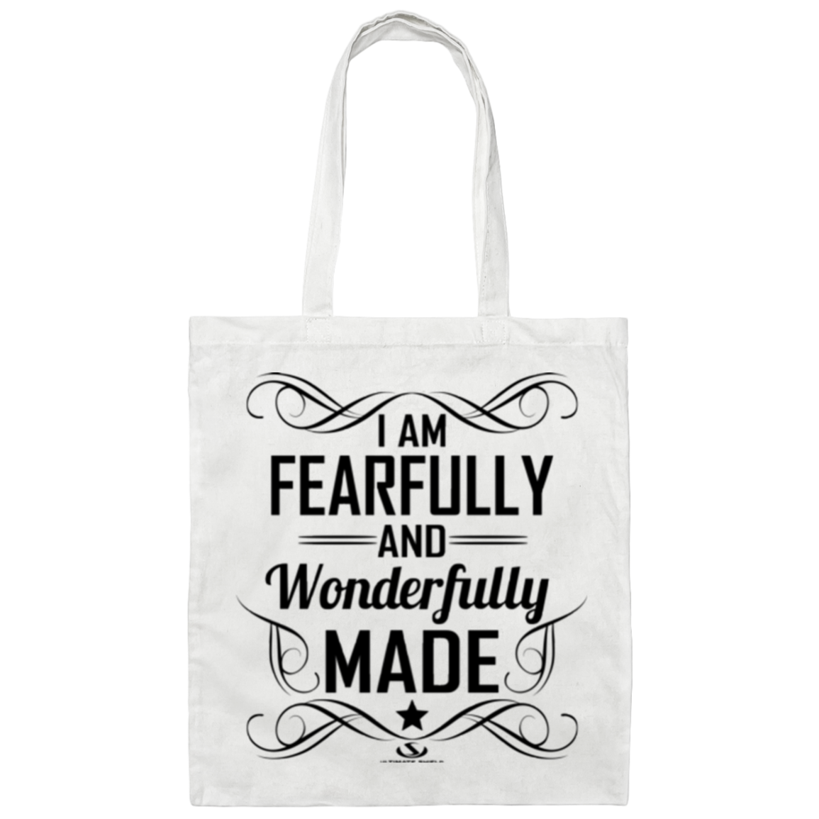 I AM FEARFULLY AND WONDERFULLY MADE  Canvas Tote Bag