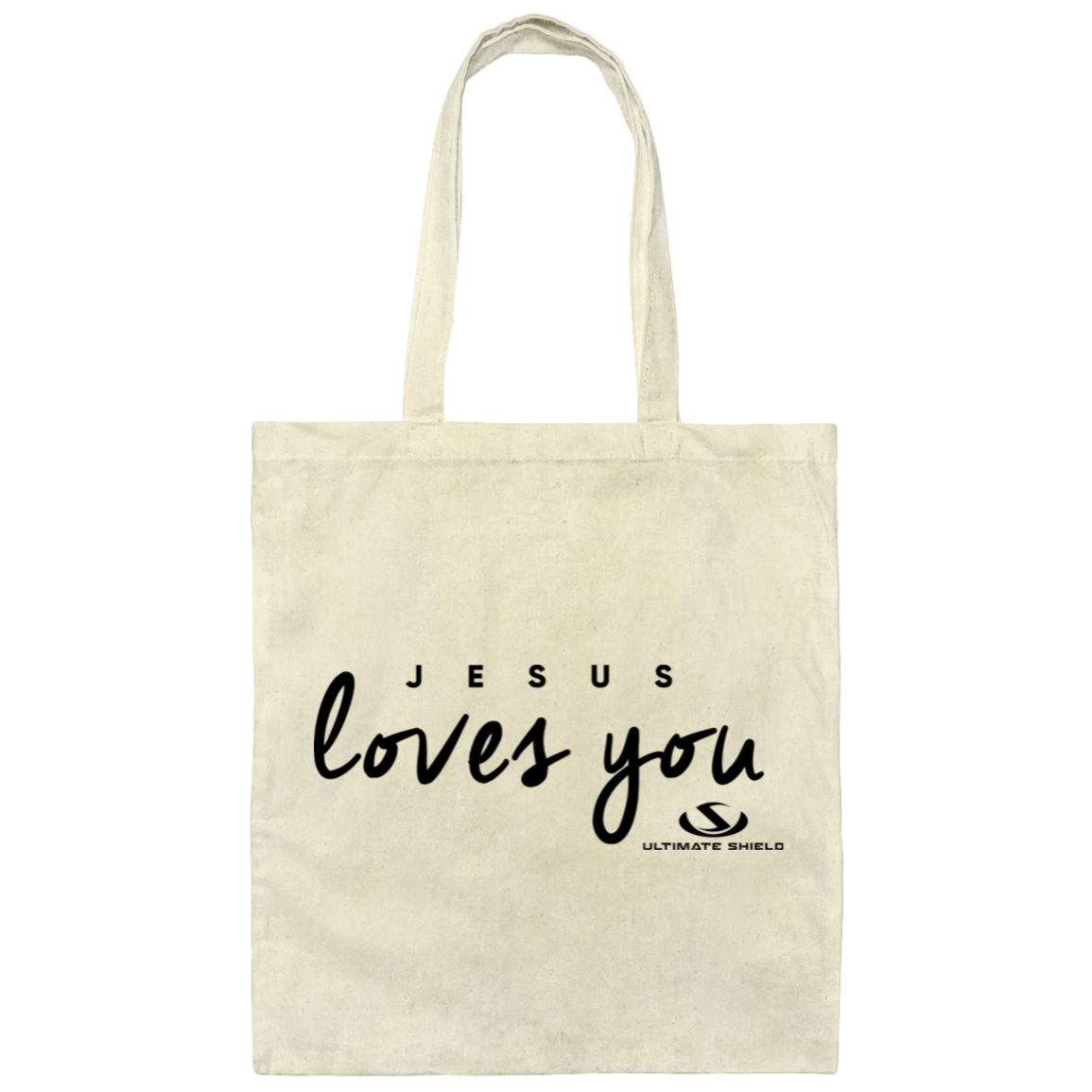 JESUS LOVES YOU Canvas Tote Bag