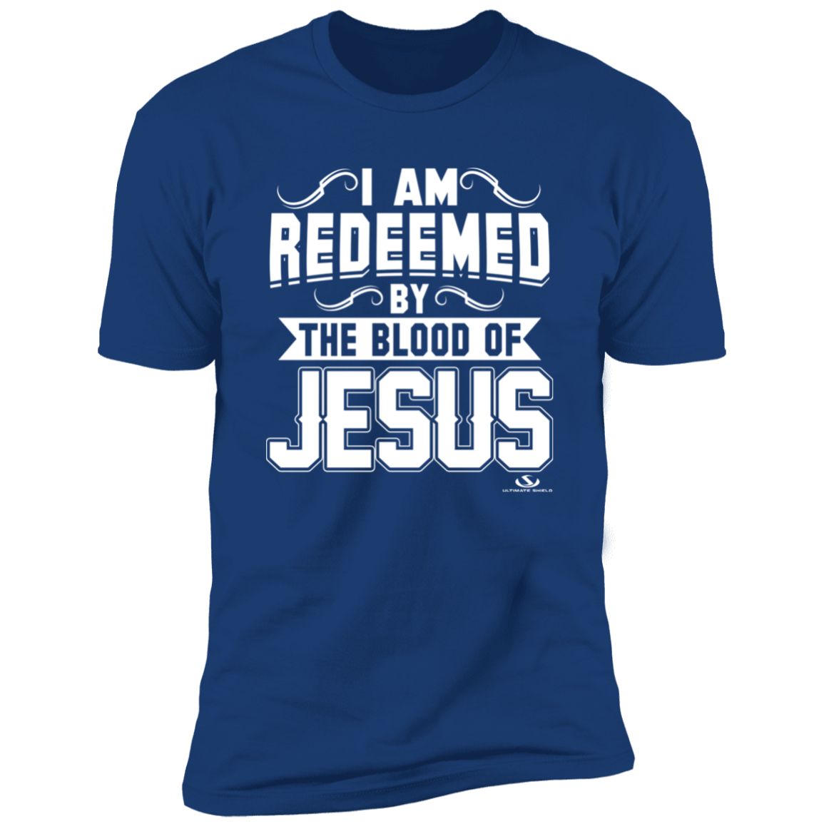 I AM REDEEMED BY THE BLOOD OF JESUS Premium Short Sleeve T-Shirt