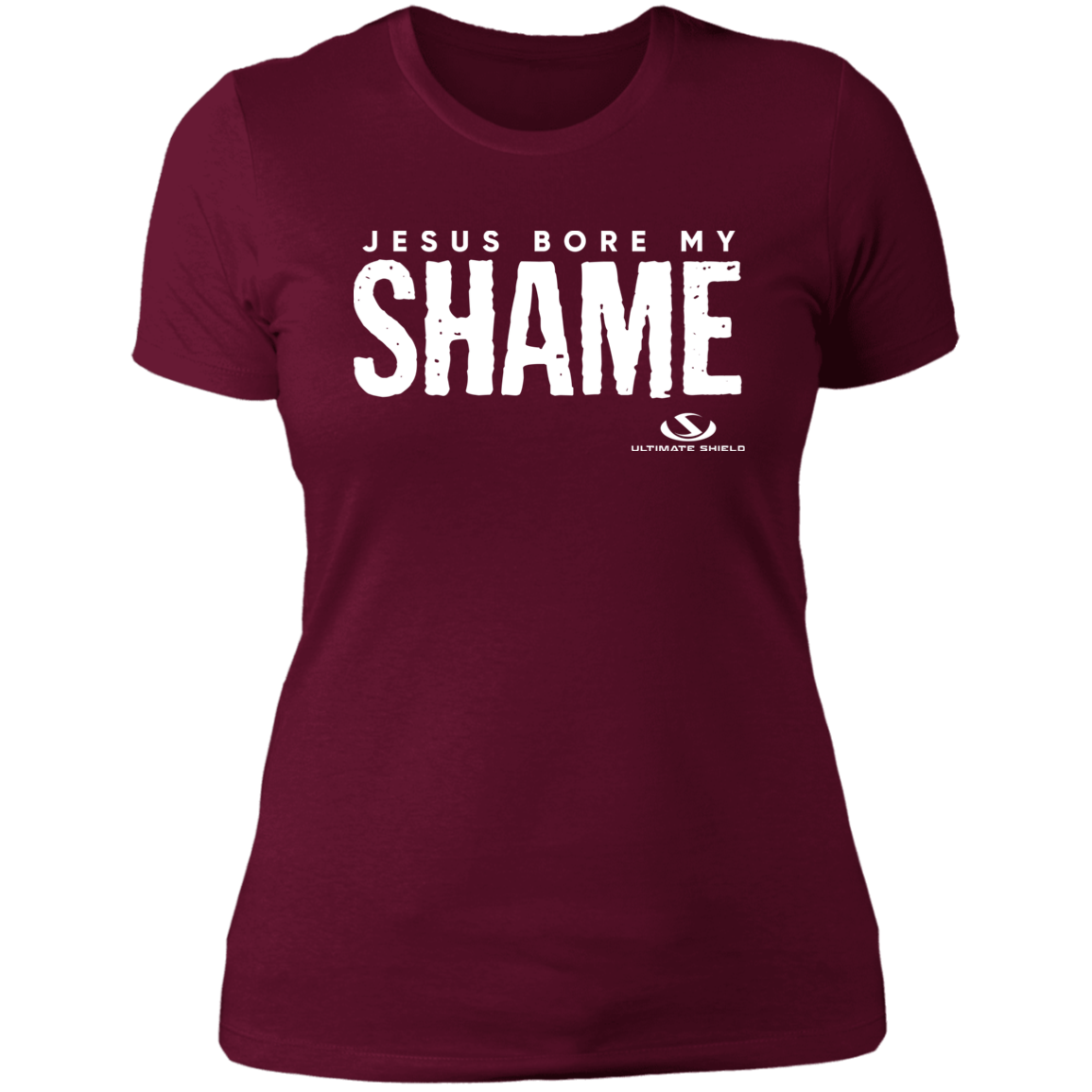 JESUS BORE MY SHAME Ladies' Boyfriend T-Shirt