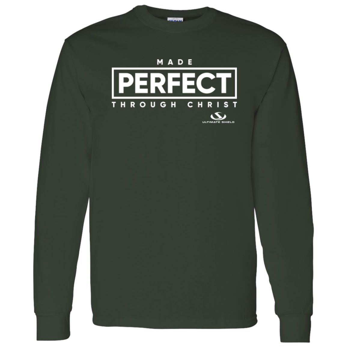 MADE PERFECT THROUGH CHRIST LS T-Shirt 5.3 oz.