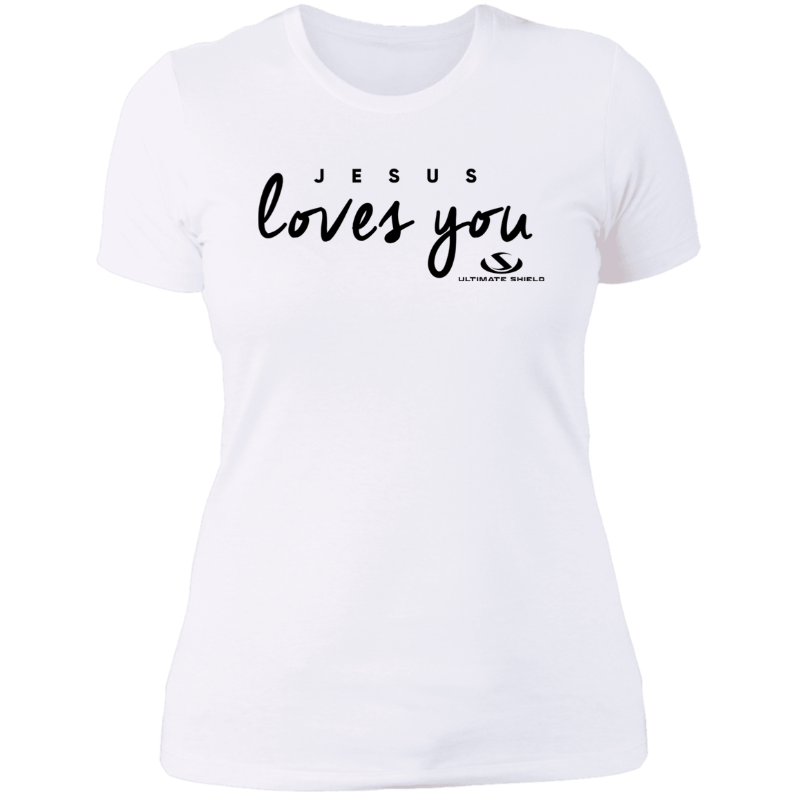 JESUS LOVES YOU Ladies' Boyfriend T-Shirt