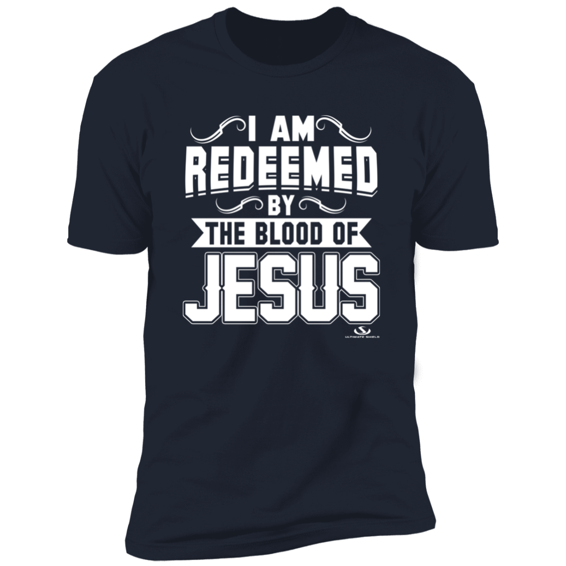 I AM REDEEMED BY THE BLOOD OF JESUS Premium Short Sleeve T-Shirt