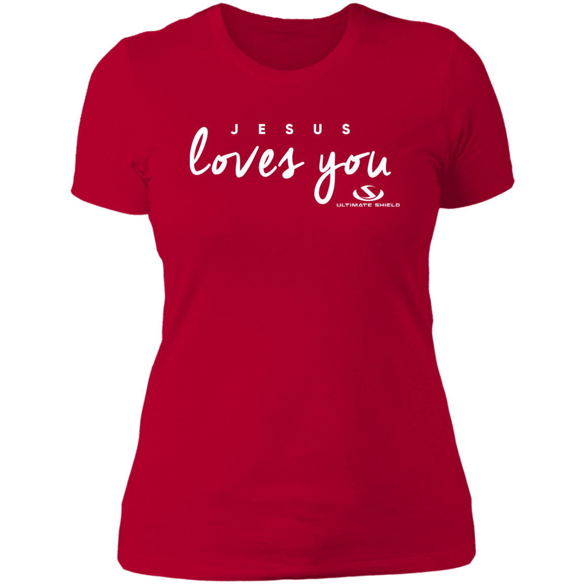 JESUS LOVES YOU Ladies' Boyfriend T-Shirt