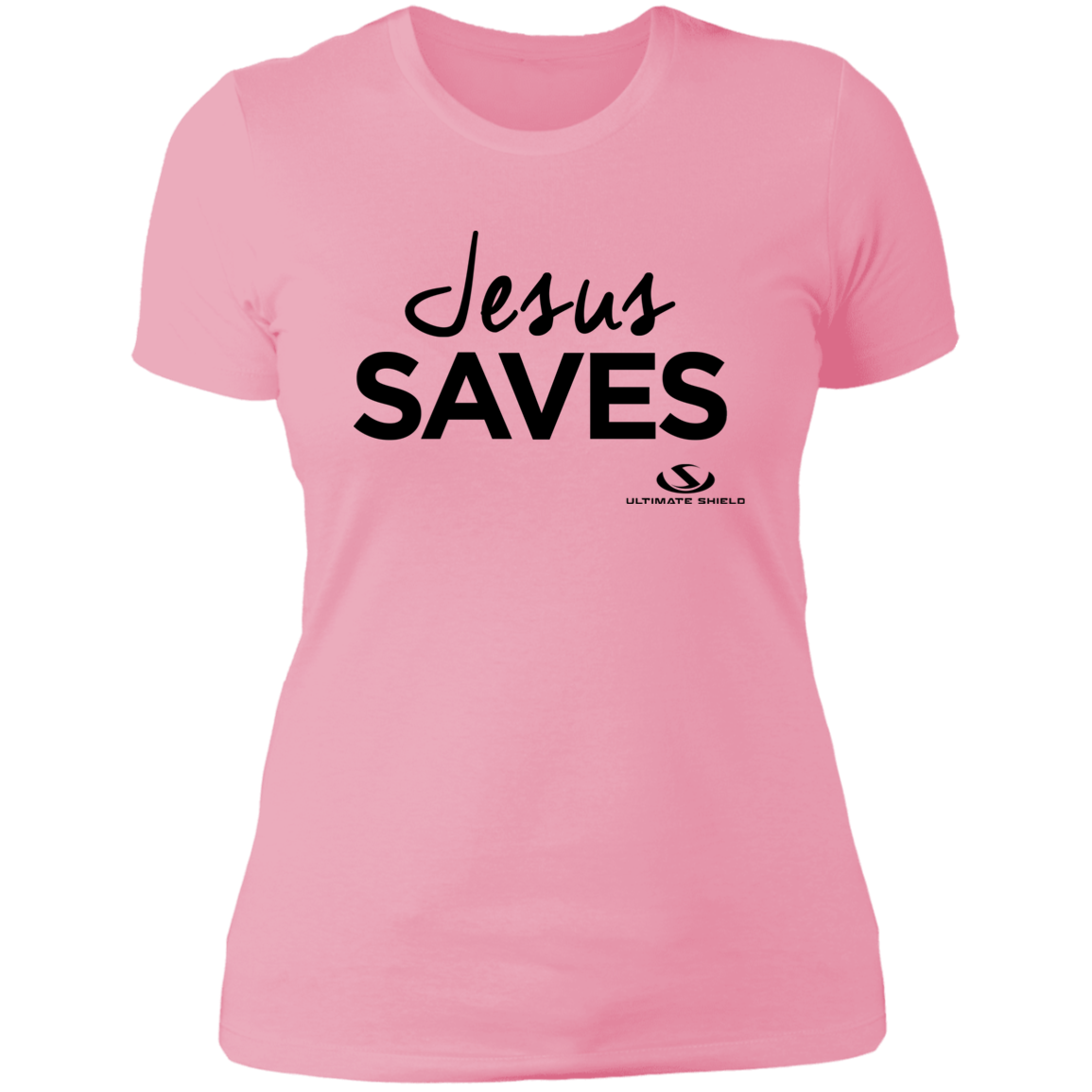 JESUS SAVES Ladies' Boyfriend T-Shirt