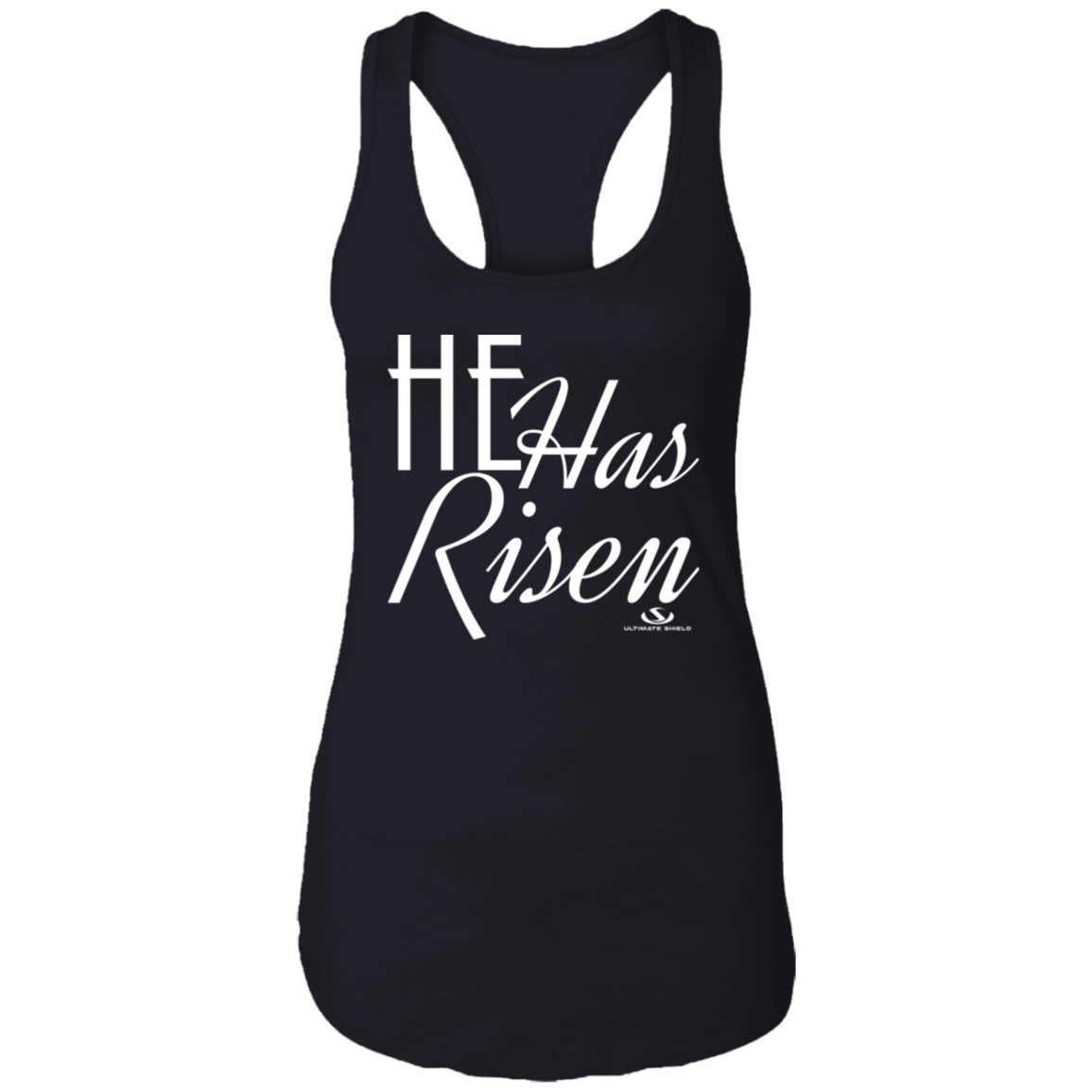 HE IS RISEN Ladies Ideal Racerback Tank