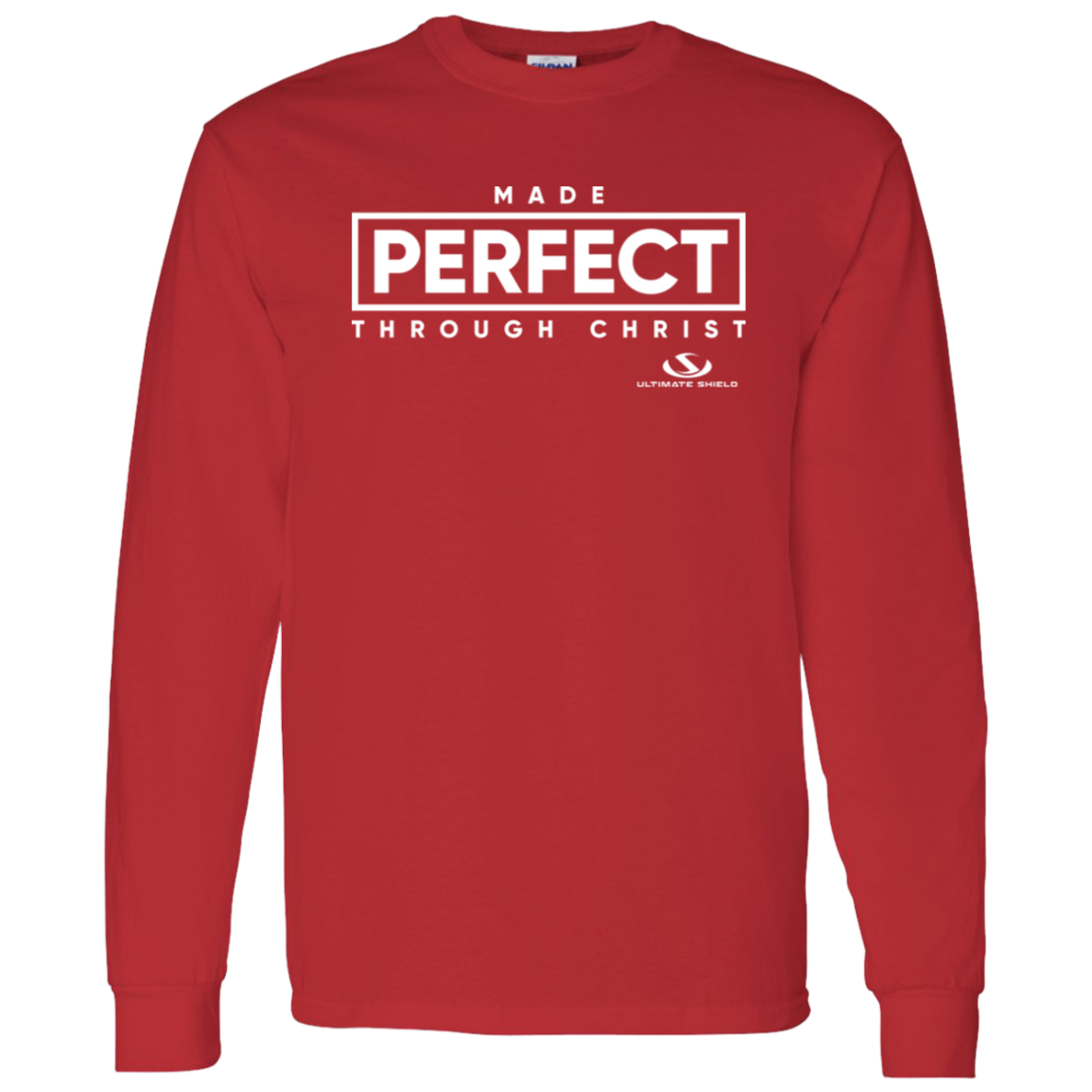 MADE PERFECT THROUGH CHRIST LS T-Shirt 5.3 oz.