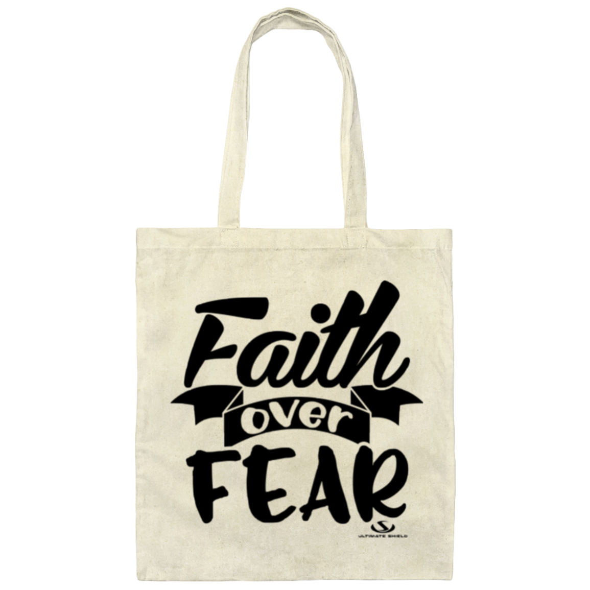 FAITH OVER FEAR Canvas Tote Bag