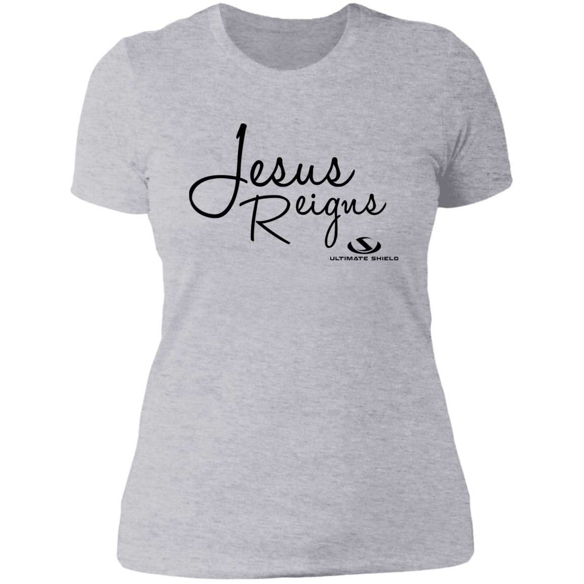 JESUS REIGNS Ladies' Boyfriend T-Shirt