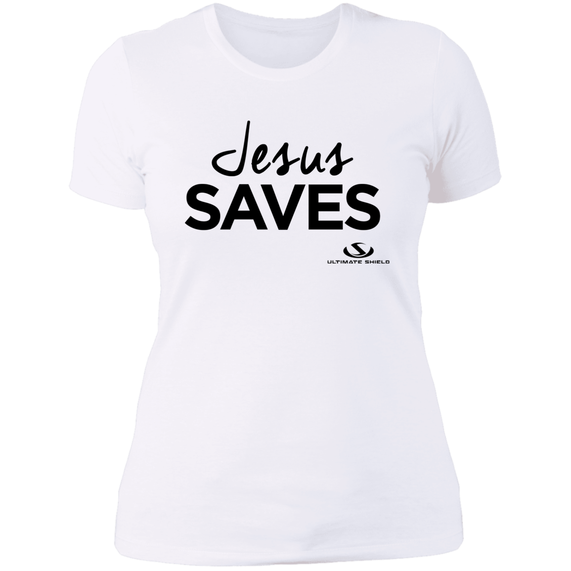 JESUS SAVES Ladies' Boyfriend T-Shirt