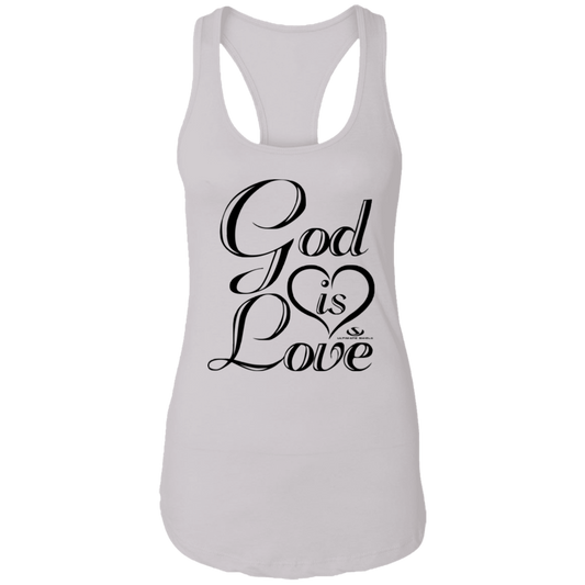 GOD IS LOVE  Ladies Ideal Racerback Tank