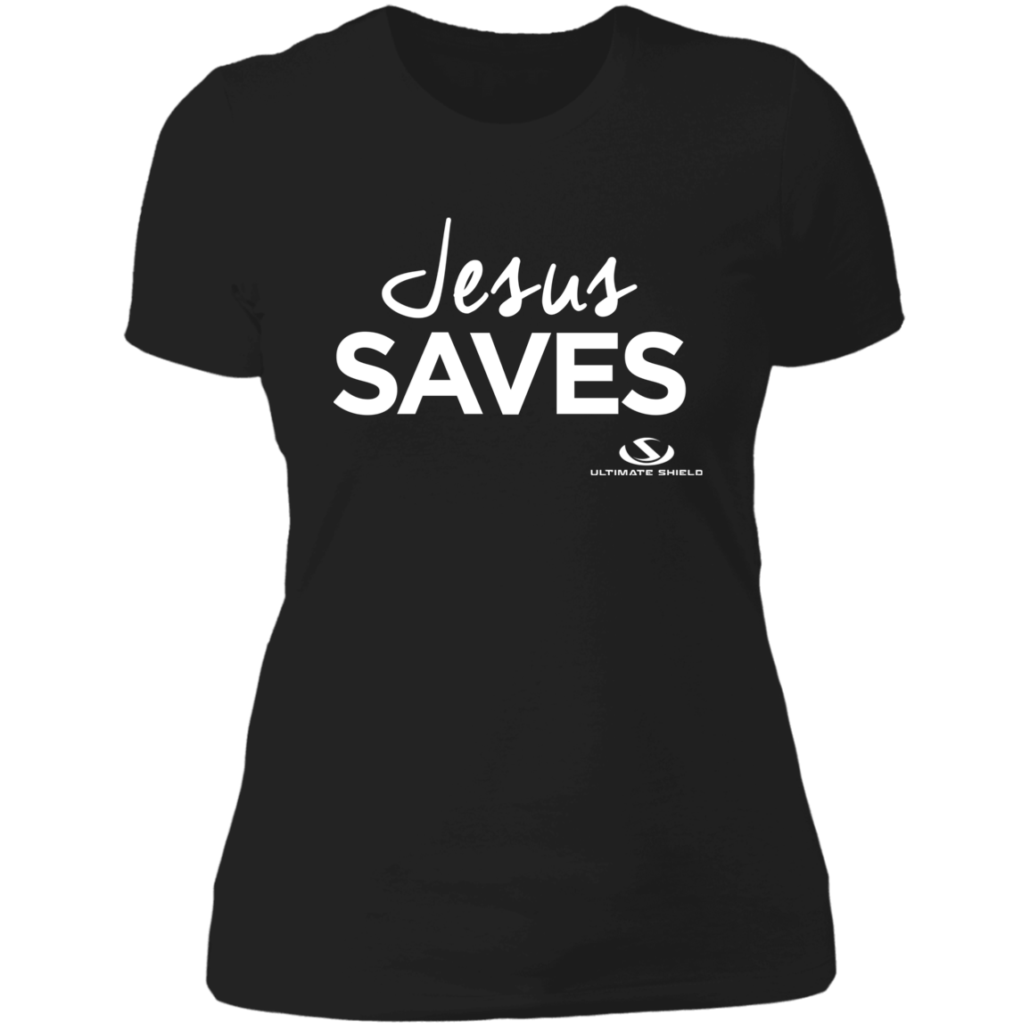 JESUS SAVES  Ladies' Boyfriend T-Shirt