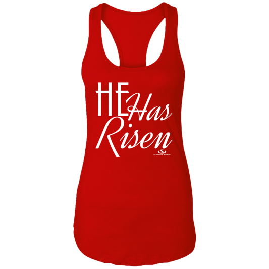 HE IS RISEN Ladies Ideal Racerback Tank