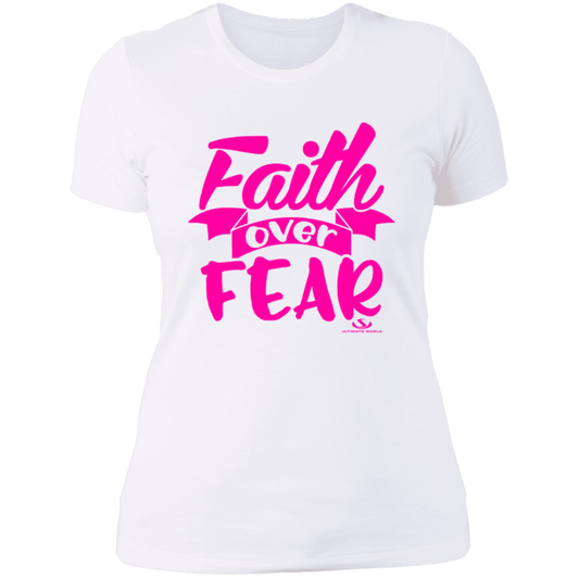 FAITH OVER FEAR Ladies' Boyfriend T-Shirt